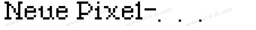 Neue Pixel字体转换